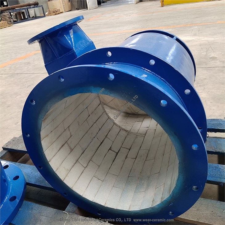 Wear-resistant Ceramic Lined Pipe Fitting
