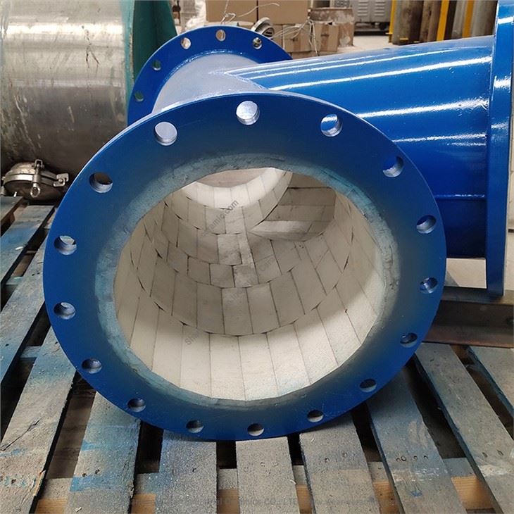 Wear-resistant Ceramic Lined Pipe Fitting