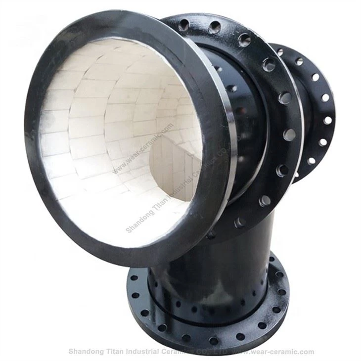 Wear-resistant Ceramic Lined Pipe Fitting